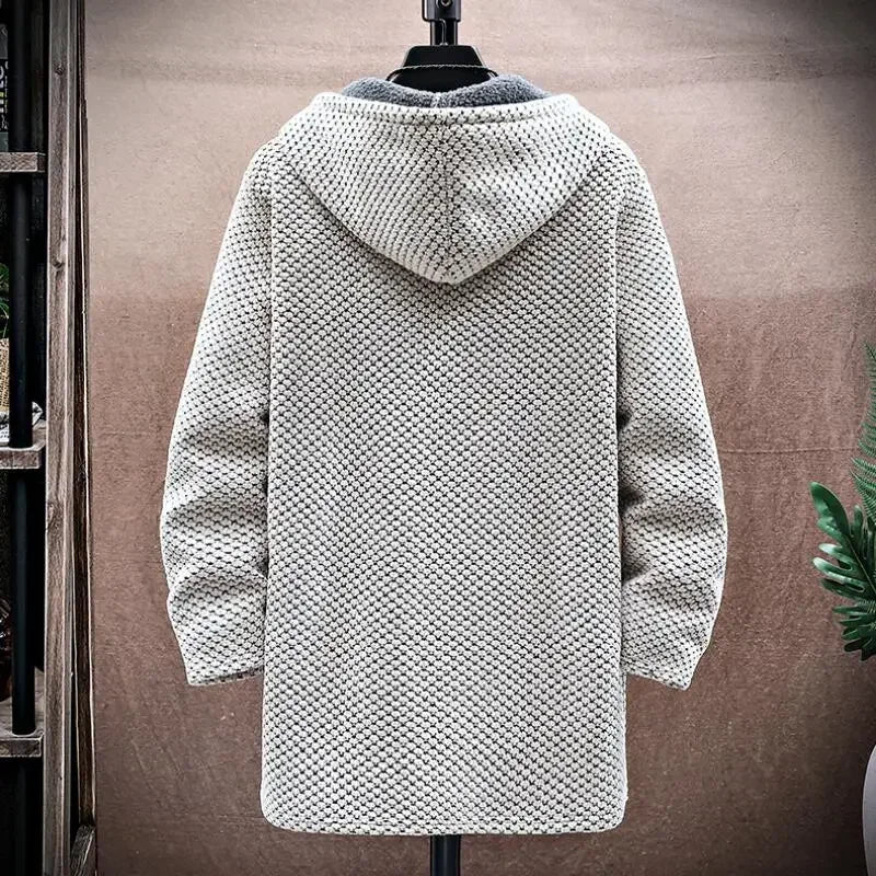 Men's Cashmere Long Cardigan Coat