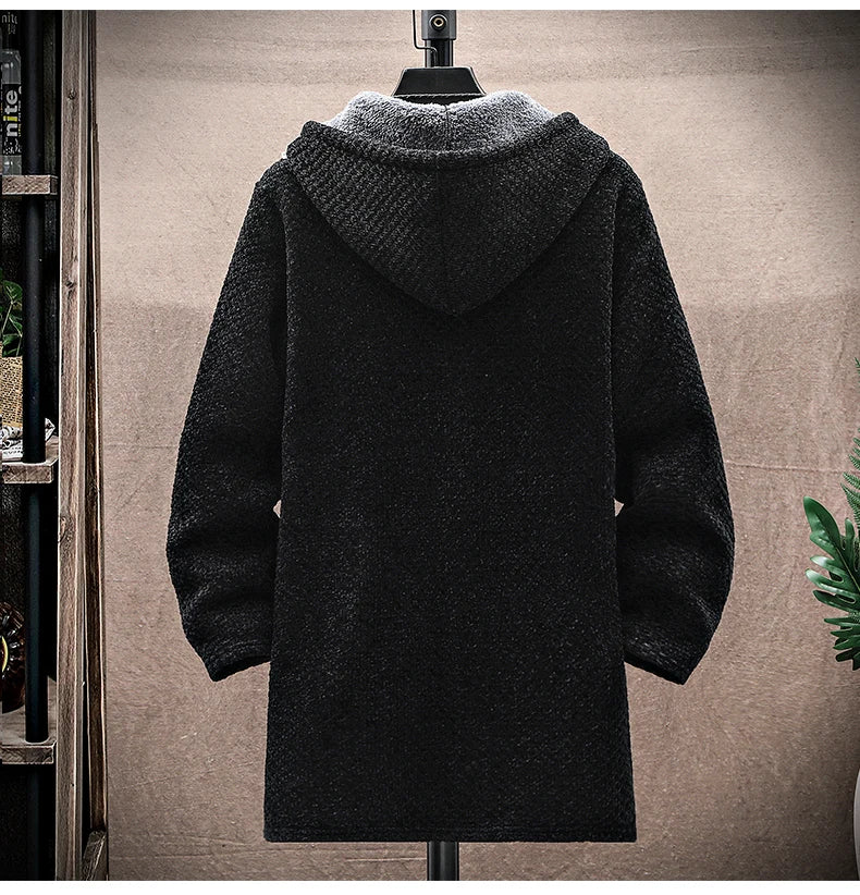 Men's Cashmere Long Cardigan Coat